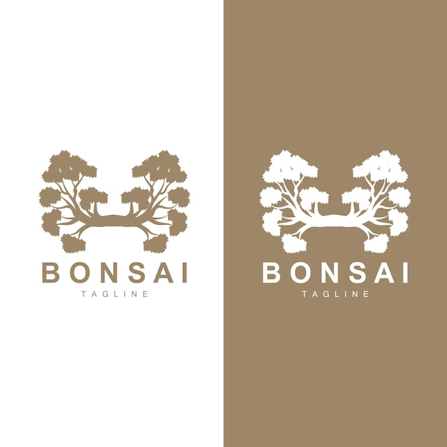 Bonsai Tree Logo Vector Symbol Illustration Design