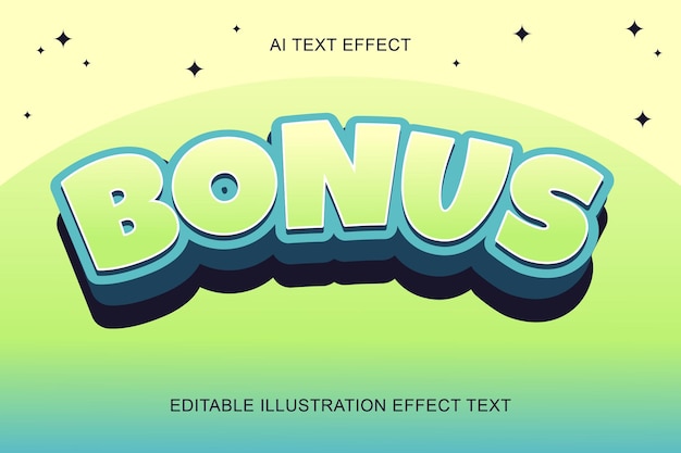 Bonus 3D Text Effect