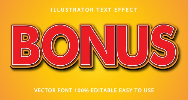 Bonus Editable Text Effect