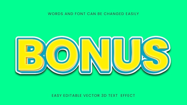 Bonus editable text effects