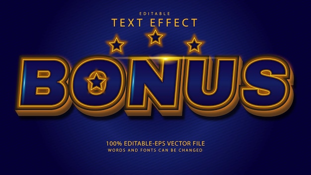 Bonus  text effect