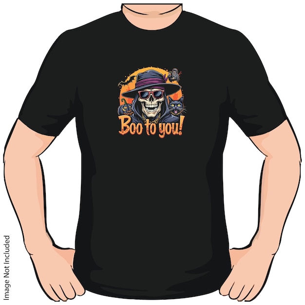 Vector boo to you vector halloween vector tshirt design