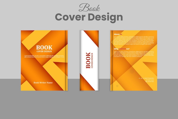 Vector book cover mockup