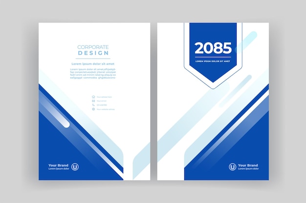 Book cover template for Brochure Annual Report Magazine Corporate Presentation Flyer layout