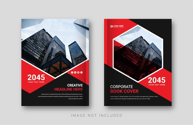 Book Cover Template Design eps