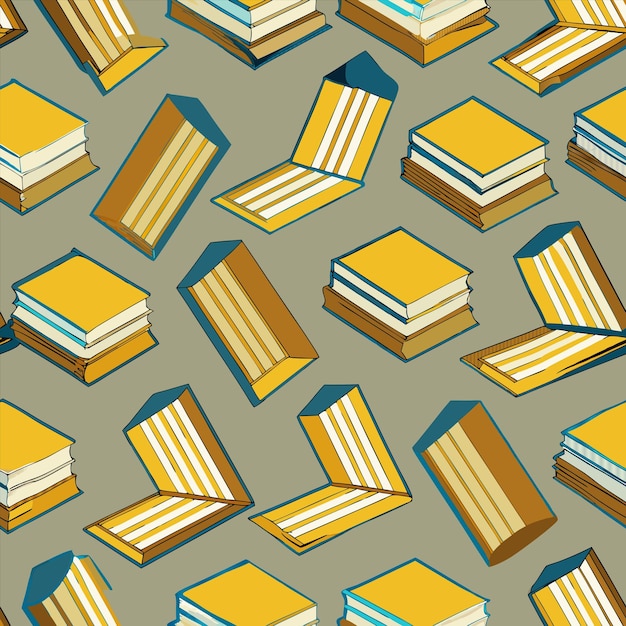 Vector a book cover with a lot of books on it