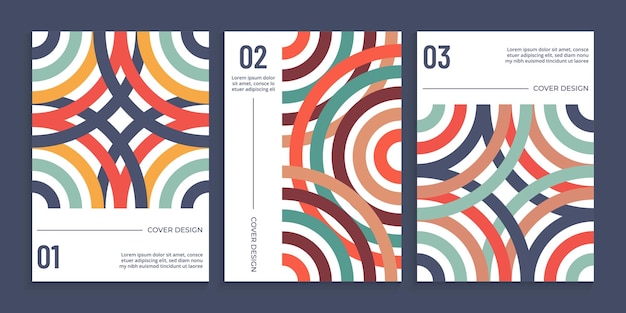 Book cover with overlapping circles in retro color