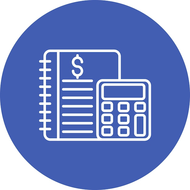 Vector book keeping icon vector image can be used for finance