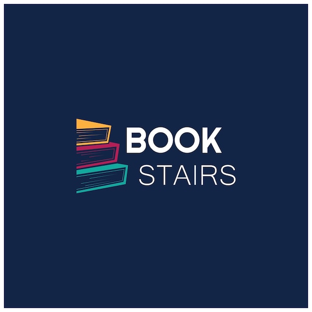 Vector book or library logo for bookstores book companies publishers encyclopedias libraries education