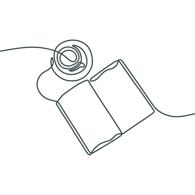 book line art drawing vector