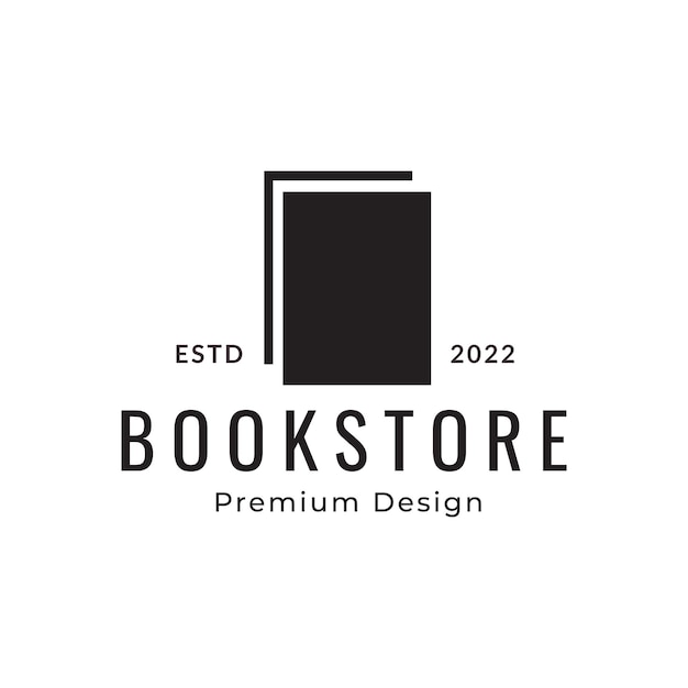 Book logo design vector illustration