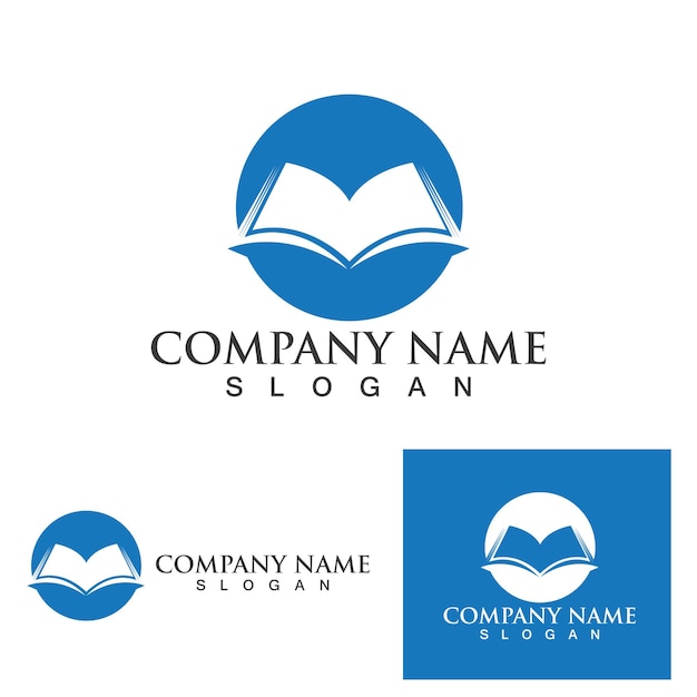 Book read logo and symbol vector image