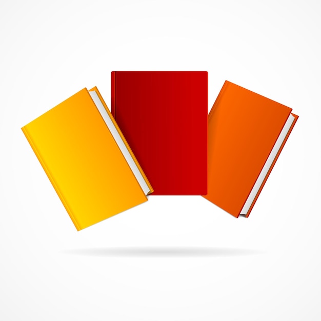 Book Stack Isolated on White Background.  illustration