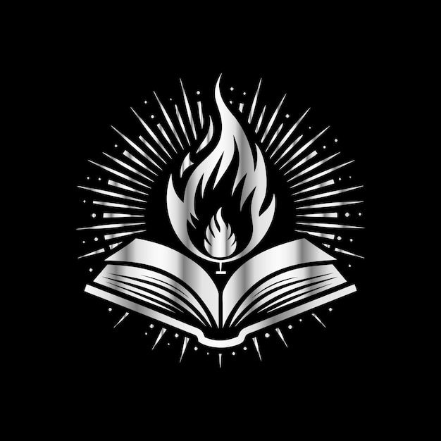 Vector a book that has the word  fire  on it