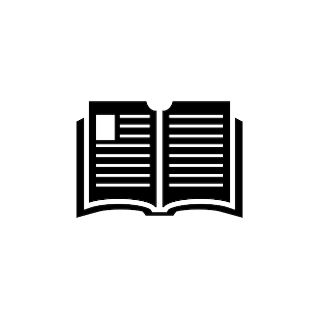 Book vector icon template