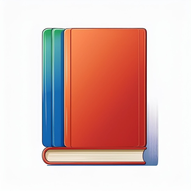 Vector a book with a blue and orange cover that says quot the book quot