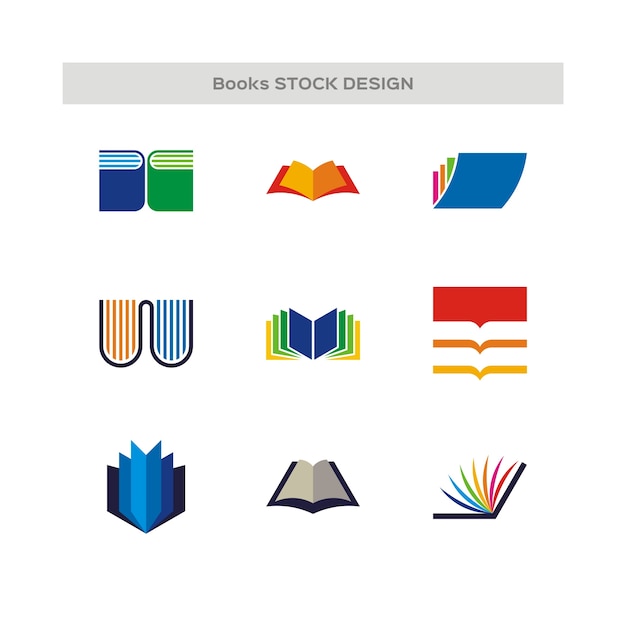 Books logo set