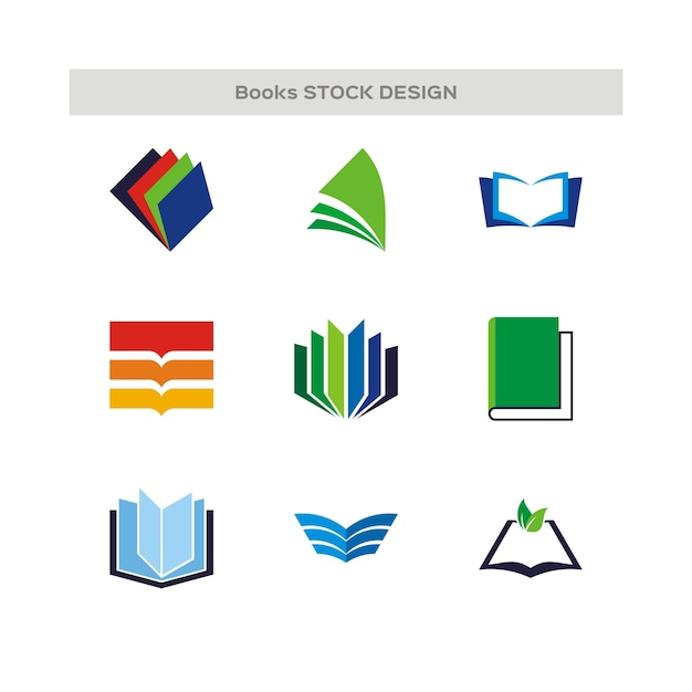 Books logo set