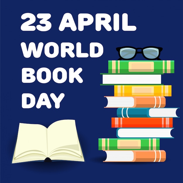 Books Training. World Book Day. April. Knowledge. Reading. World. For your design.