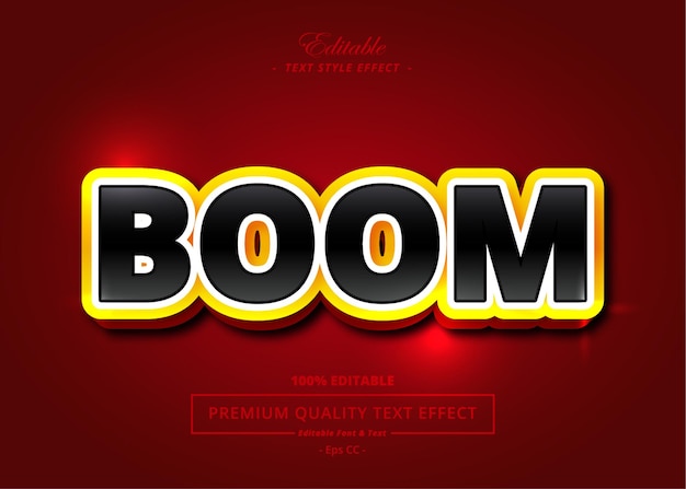 BOOM VECTOR TEXT STYLE EFFECT