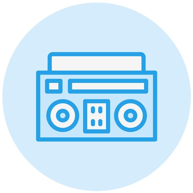 Boombox Vector Icon Design Illustration