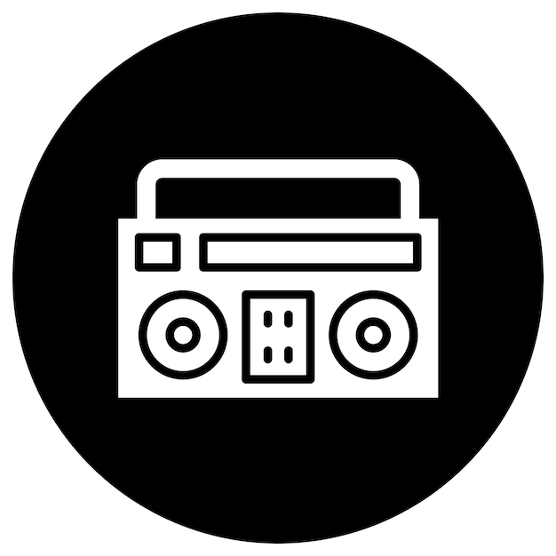 Boombox Vector Icon Design Illustration