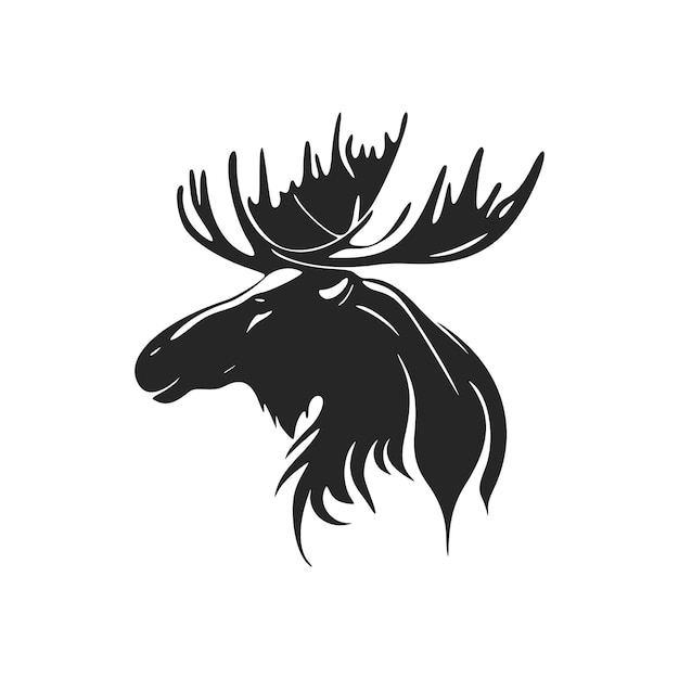 Boost your brand with a simple moose logo