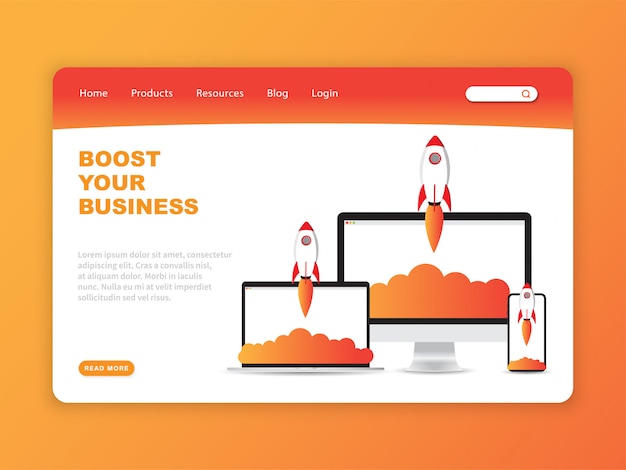 Boost Your Business Landing Page Template