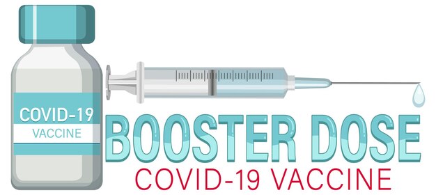 Vector booster shorts covid 19 vaccine logo