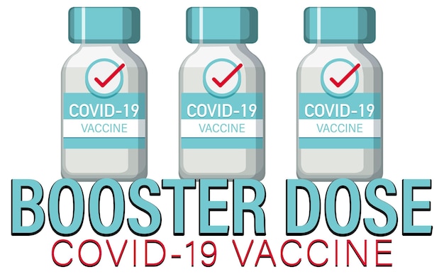 Vector booster shorts covid 19 vaccine logo