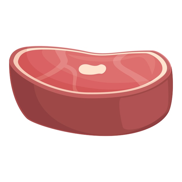 Borsch raw meat icon cartoon vector Food soup Organic dinner