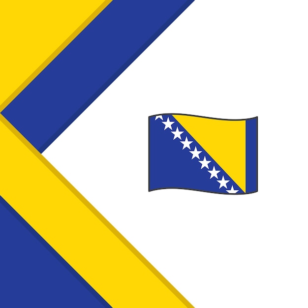 Bosnia And Herzegovina Flag Abstract Background Design Template Bosnia And Herzegovina Independence Day Banner Social Media Post Bosnia And Herzegovina Illustration