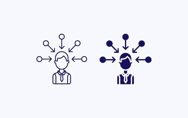 Boss Business Connecting illustration icon