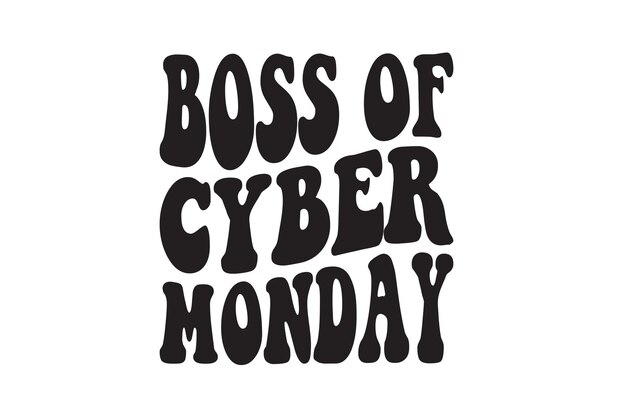 Vector boss of cyber monday