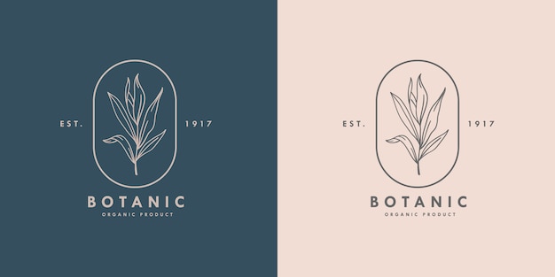 Vector botanic logo