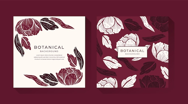 Botanical Background Design