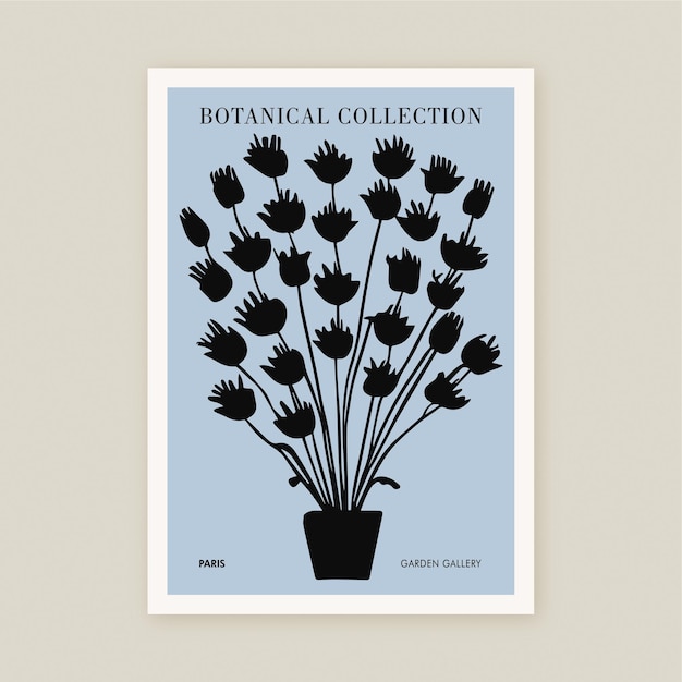 Botanical Collection Printable Poster Bouquet of Flowers Art