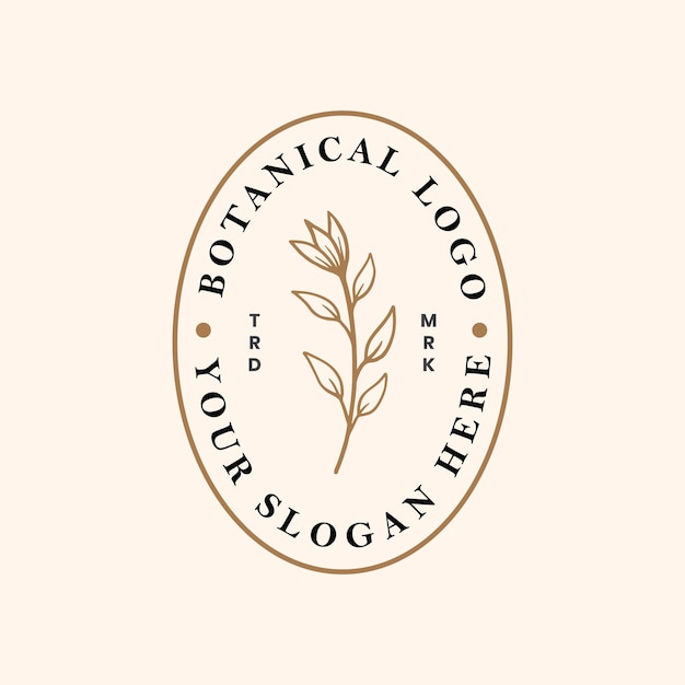 botanical floral logo