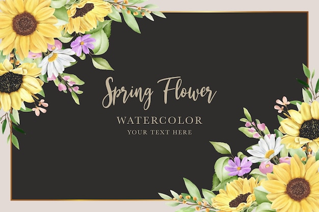 botanical floral summer background design