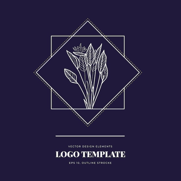 Botanical flowers logo