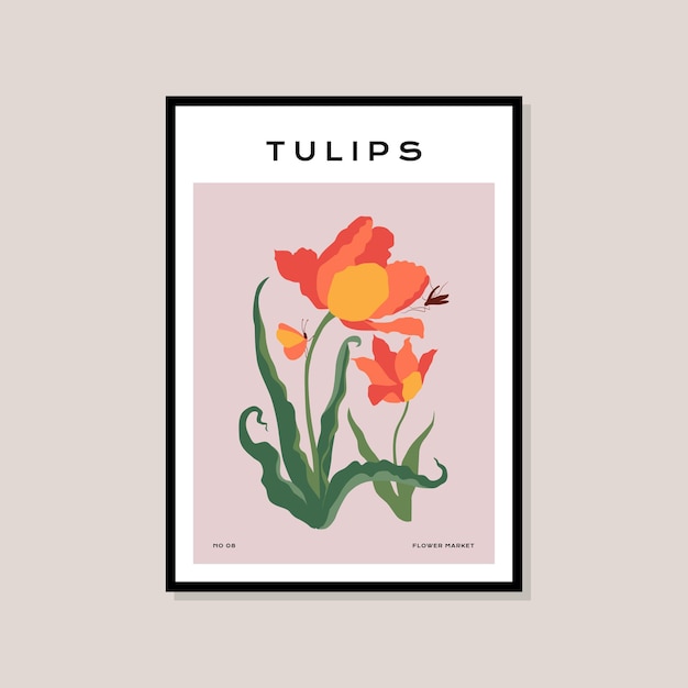 Botanical illustration print poster for your wall art collection