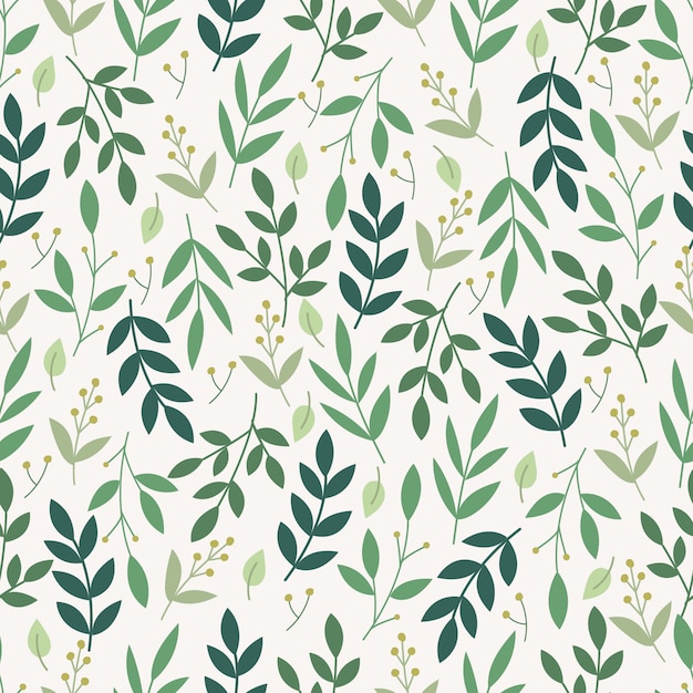 Botanical seamless pattern. Floral background.