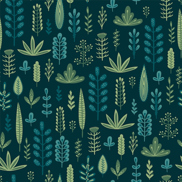 Botanical seamless pattern