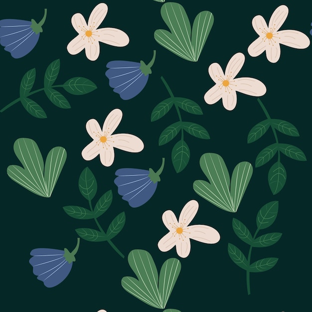 botanical seamless repeat pattern