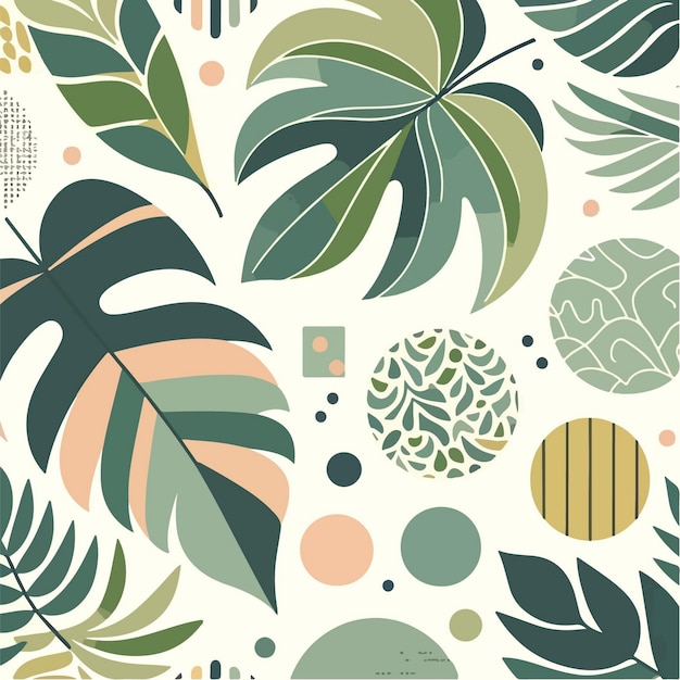 Botanical Serenity Illustrations use vector style