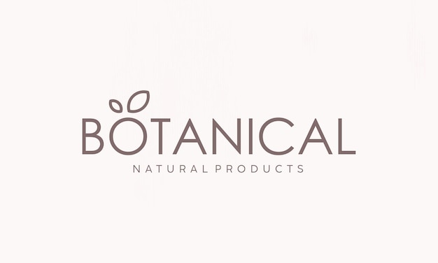 Botanical template logo design