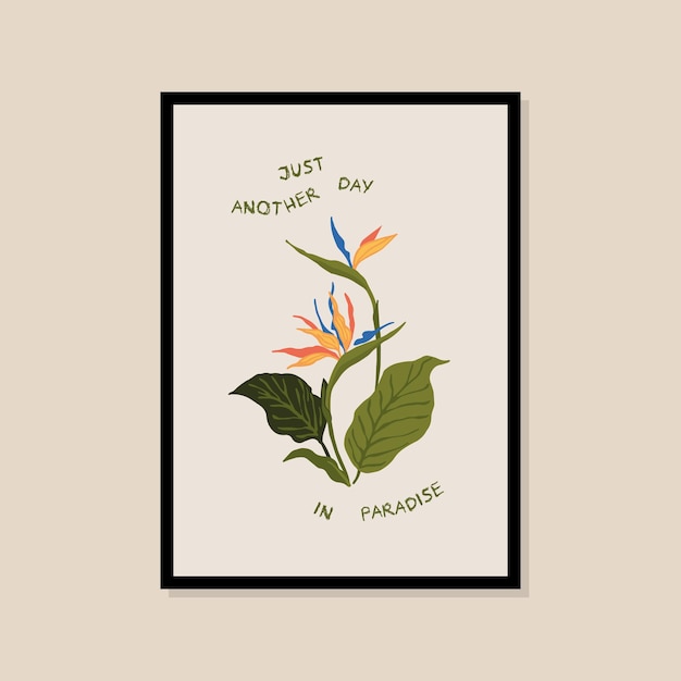 Vector botanical vector art print poster for your wall art gallery