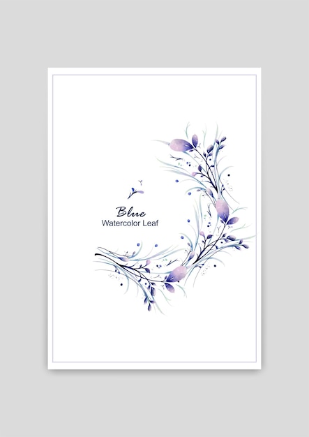 Botanical watercolor vector design