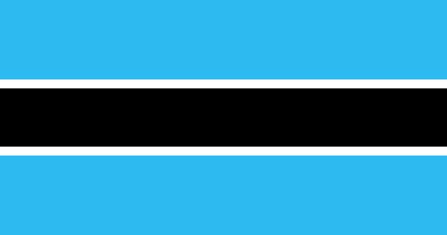 Vector botswana flag in vector