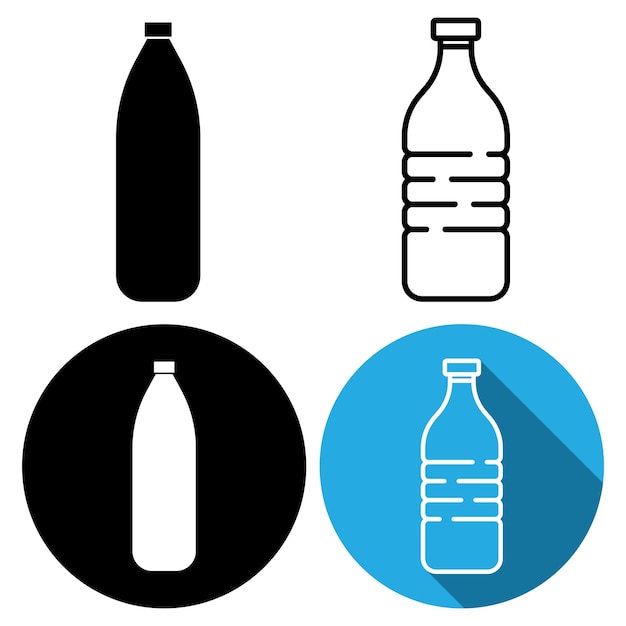 bottle icon vector template illustration logo design